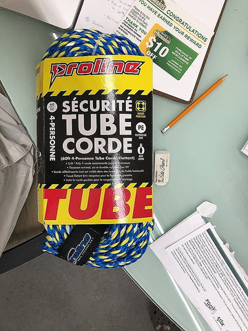 Securite Tube Corde, Proline, 60ft 4-Personne Tube Corde Flottant